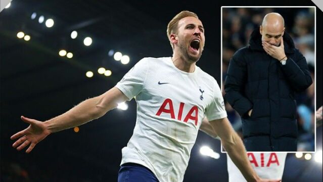  热刺绝杀曼城凯恩读秒头球改写争冠格局  